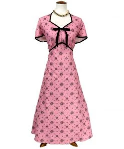 ChicStar Dolly Swing Dress In Pink & Black