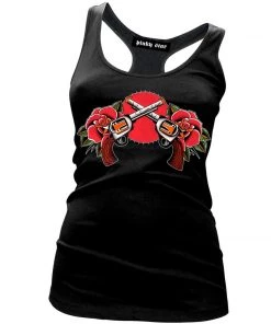 Pinky Star Pistols And Roses Tank Top Women's Apparel