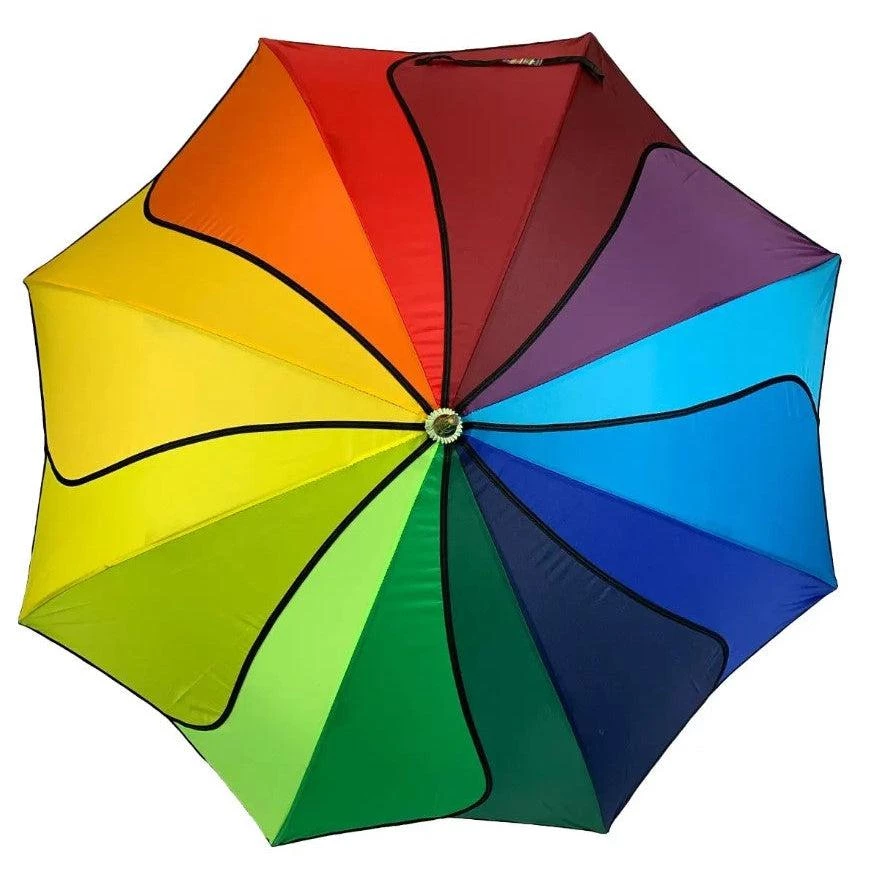 Soake Walking Stick Umbrella In Rainbow Swirl 3 Soake Walking Stick Umbrella In Rainbow Swirl