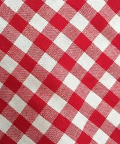 Glitz Glam And Rebellion Pinup Peasant Top In Red Gingham