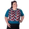 Banned Retro 50's Cube Jumper In Turquoise
