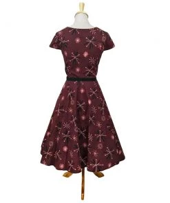 ChicStar Women's Apparel Retro Atomic Burst Dress In Red