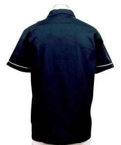 Glitz Glam And Rebellion Men's Bowling Shirt With Route 66 Pocket Men's Apparel