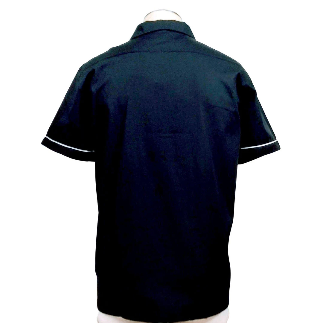 Glitz Glam And Rebellion Men's Bowling Shirt With Route 66 Pocket Men's Apparel 4 Glitz Glam And Rebellion Men's Bowling Shirt With Route 66 Pocket Men's Apparel