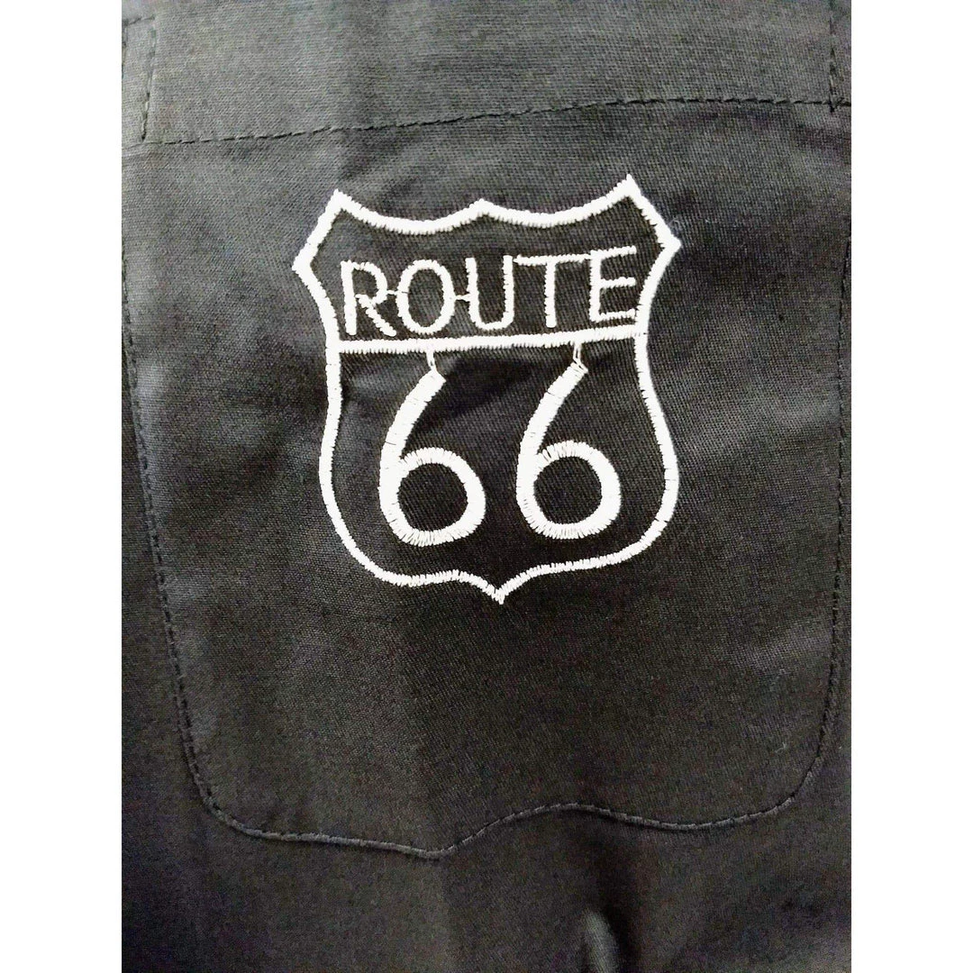 Glitz Glam And Rebellion Men's Bowling Shirt With Route 66 Pocket Men's Apparel 5 Glitz Glam And Rebellion Men's Bowling Shirt With Route 66 Pocket Men's Apparel