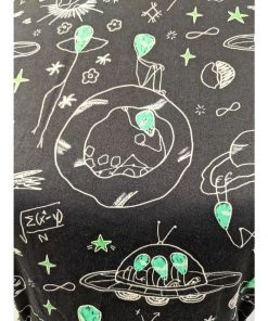 Miss Lulo Ruby Swing Dress In Aliens Print