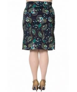 Banned Proud Peacock Pencil Skirt