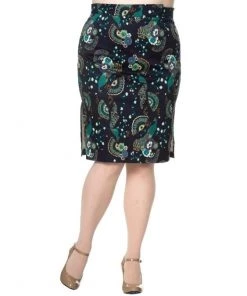 Banned Proud Peacock Pencil Skirt