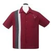 Steady Clothing The Boomer Bowling Shirt In Ruby