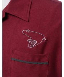 Steady Clothing The Boomer Bowling Shirt In Ruby