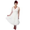 ChicStar Women's Apparel Marilyn Crisscross Dress In White