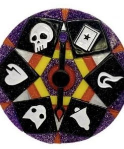 Lipstick & Chrome Wheel Of Fortune Brooch