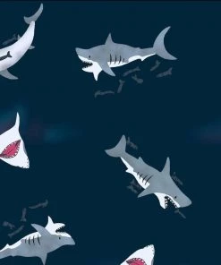 Miss Lulo Amy Dress In Shark Print 7 Miss Lulo Amy Dress In Shark Print