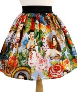Hemet Pleated Skirt In Señoritas Print
