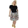 Hemet Pleated Skirt In Sewing Woes Comic Print