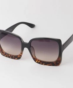 Glitz Glam And Rebellion Square Deal Mid-Century Sunglasses Women's Apparel