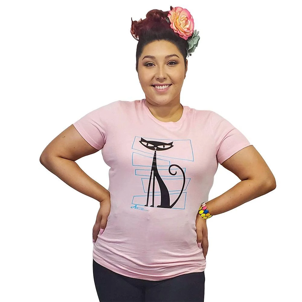 Women's Apparel Star Struck Clothing Astro Bettie Cat T-Shirt (2 Colors!) 3 Women's Apparel Star Struck Clothing Astro Bettie Cat T-Shirt (2 Colors!)