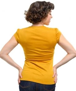 Steady Clothing Steady Classic Lush Top In Mustard