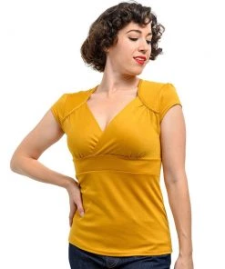 Steady Clothing Steady Classic Lush Top In Mustard