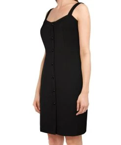 ChicStar Strappy Button-Up Wiggle In Black Women's Apparel 10 ChicStar Strappy Button-Up Wiggle In Black Women's Apparel