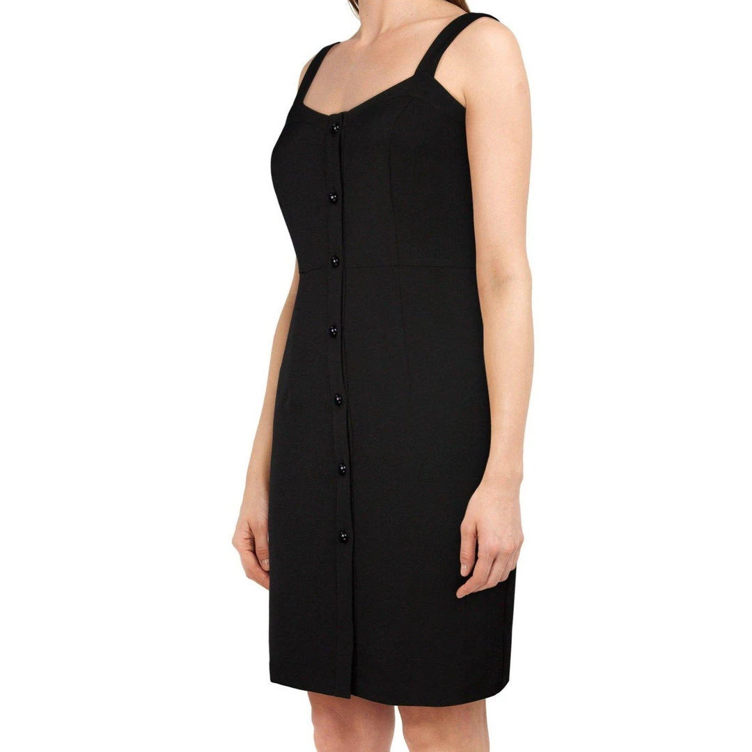 ChicStar Strappy Button-Up Wiggle In Black Women's Apparel 5 ChicStar Strappy Button-Up Wiggle In Black Women's Apparel