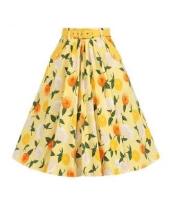 Collectif Dakota Sunny Floral Swing Skirt