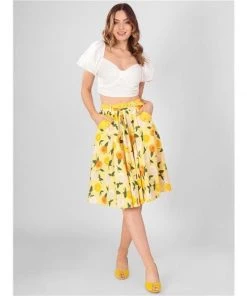 Collectif Dakota Sunny Floral Swing Skirt