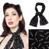 Women's Apparel Sourpuss Switchblade Bad Girl Satin Scarf