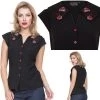 Voodoo Vixen Nena Ladybug Collar Top Women's Apparel 2 Voodoo Vixen Nena Ladybug Collar Top Women's Apparel