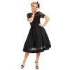 Women's Apparel Dolly & Dotty Tess Swing Dress In Black Lace