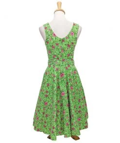 Women's Apparel Timeless London Freya Swing Dress In Green Floral