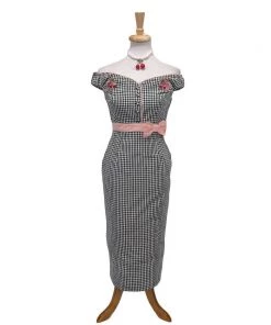 Timeless London Heartbreaker Gingham Wiggle Dress