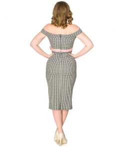 Timeless London Heartbreaker Gingham Wiggle Dress