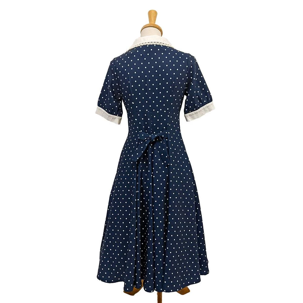 Women's Apparel Timeless London Raina Navy & White Dress 5 Women's Apparel Timeless London Raina Navy & White Dress