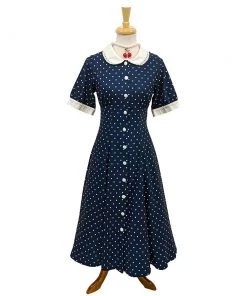 Women's Apparel Timeless London Raina Navy & White Dress