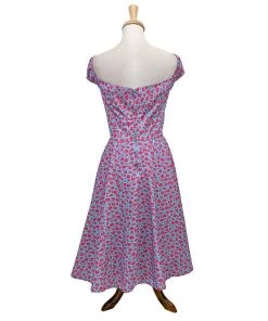 Timeless London Victoria Swing Dress In Blue Women's Apparel