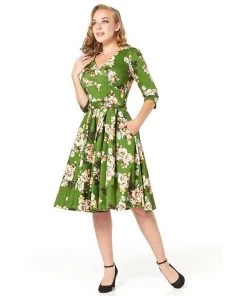 Timeless London Ximena Green Dress