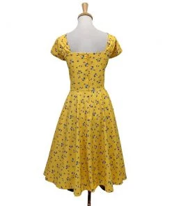 Women's Apparel Timeless London Seema Yellow Swing Dress