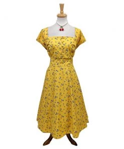 Women's Apparel Timeless London Seema Yellow Swing Dress