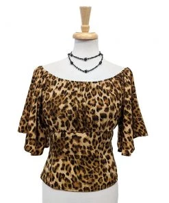 The Oblong Box Shop TOBS Victoria Blouse In Leopard Women's Apparel