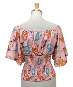 The Oblong Box Shop TOBS Victoria Blouse In Snakes Women's Apparel
