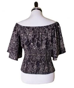 The Oblong Box Shop TOBS Victoria Top In Tangled Web Print Women's Apparel