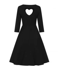 Women's Apparel Banned True Heart Fit And Flare Dress In Black