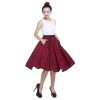 ChicStar Twyla Twirl Skirt In Red Women's Apparel