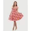 Women's Apparel Eva Rose Sweetheart Dress In Umbrella Print