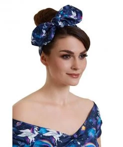 Dolly & Dotty Pinup And Rockabilly Headscarf In Unicorn Print Accessories