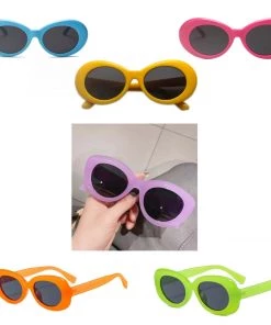 Glitz Glam And Rebellion Retro Oval Sunglasses