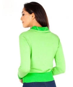 Women's Apparel Voodoo Vixen Izzie Lime Cardigan