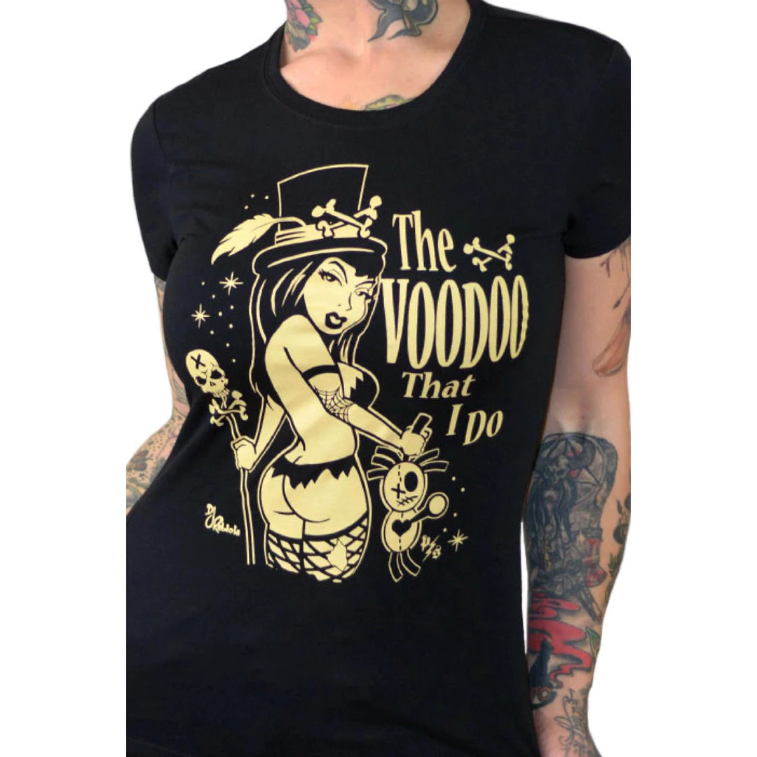Pinky Star "Voodoo That I Do" Tee Women's Apparel 4 Pinky Star "Voodoo That I Do" Tee Women's Apparel