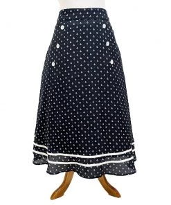 Women's Apparel Voodoo Vixen Naomi Nautical Print Skirt